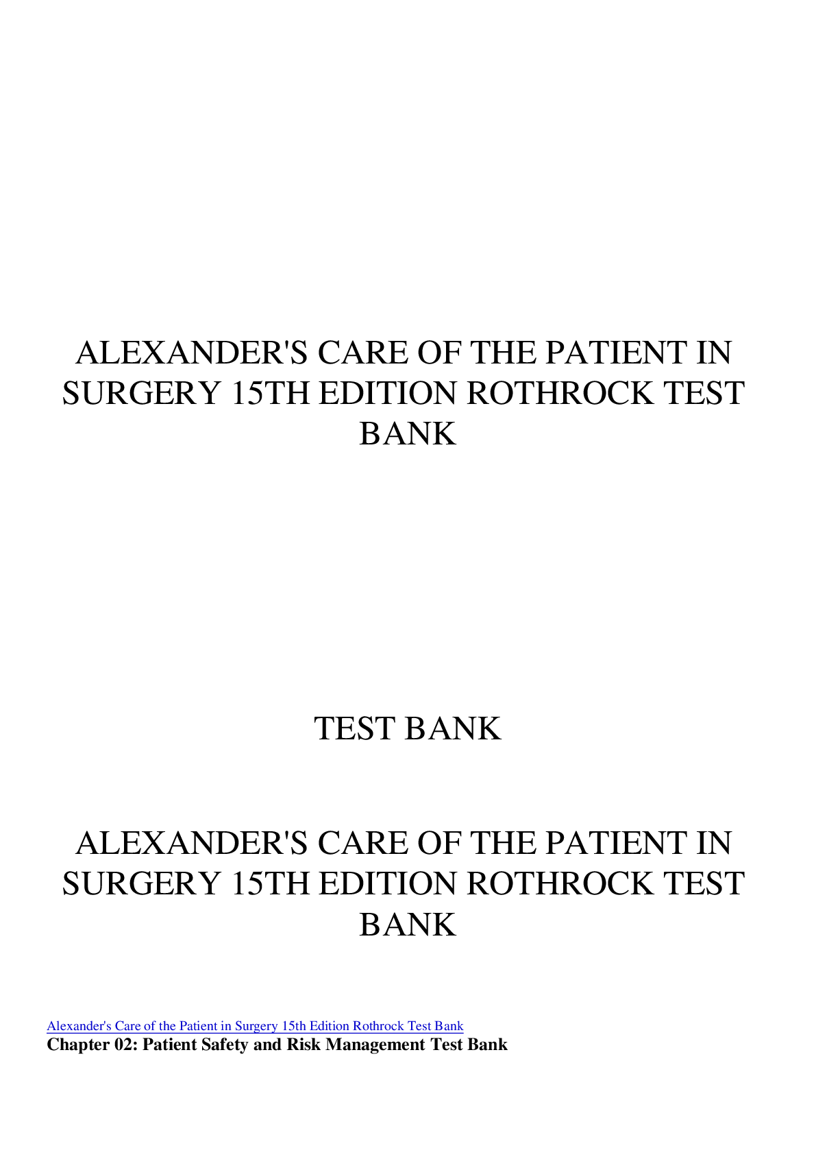 Preview image for TEST BANK FOR EGANS FUNDAMENTALS OF RESPIRATORY CARE 11th EDITION BY